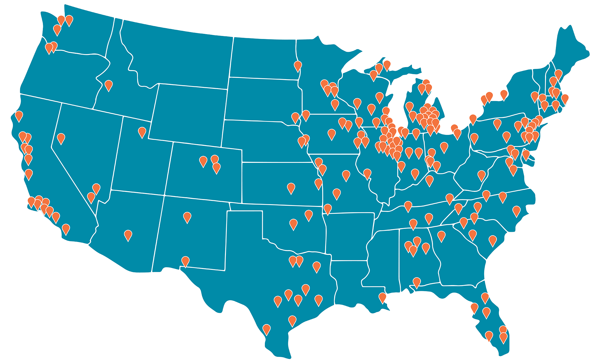 USA 50k map - Rightsize Facility