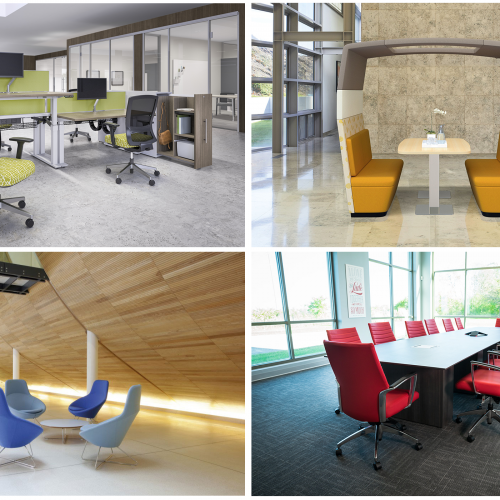 Office Furniture - 2019 Office Furniture Trends collage
